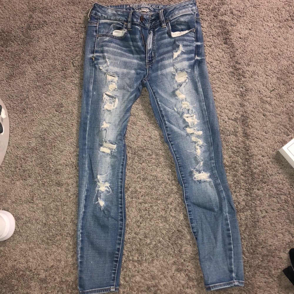 AE ripped skinny jeans